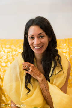 Maharani ready for haldi ritual capture. Maharani ready for haldi ritual capture.