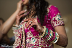 Indian bride's wedding rings closeup capture. Indian bride's wedding rings closeup capture.