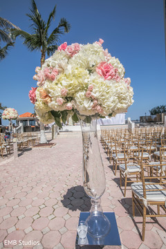 Stunning Indian wedding aisle flower decorations. Stunning Indian wedding aisle flower decorations.