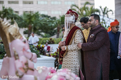 Indian groom entering the wedding ceremony capture. Indian groom entering the wedding ceremony capture.