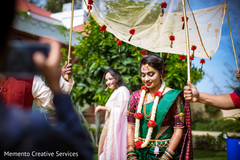 Indian bride's grand entrance Indian bride's grand entrance