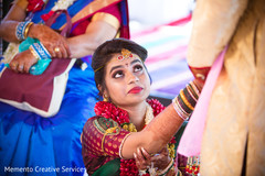 Indian couple at their wedding ceremony. Indian couple at their wedding ceremony.