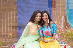 Indian bride posing with her sister Indian bride posing with her sister