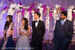 Lovely indian couple enjoying their wedding reception. Lovely indian couple enjoying their wedding reception.