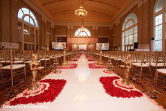 Indian wedding aisle petals and statues decorations. Indian wedding aisle petals and statues decorations.