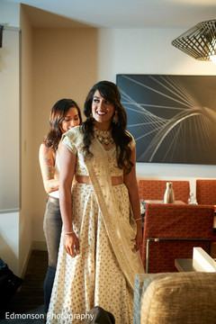 Maharani getting ready for wedding reception. Maharani getting ready for wedding reception.