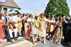 Sensational Indian groom's baraat celebration. Sensational Indian groom's baraat celebration.