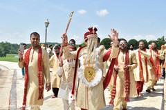 Indian groom during his baraat celebration. Indian groom during his baraat celebration.