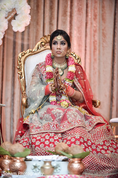 Enchanting Indian bride during ceremony. Enchanting Indian bride during ceremony.