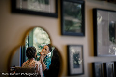 Lovely bride getting her makeup done Lovely bride getting her makeup done