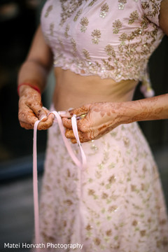 Indian bride getting ready scene Indian bride getting ready scene