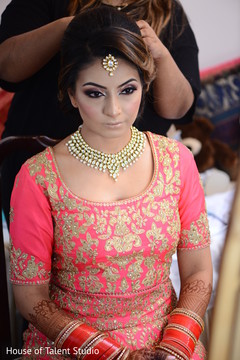 Beautiful indian bride getting ready. Beautiful indian bride getting ready.