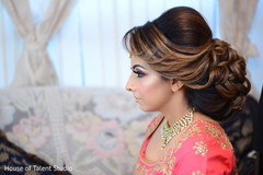 Indian bride's hair design. Indian bride's hair design.