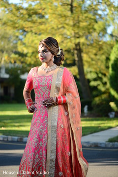 Charming Indian bride about to meet the groom. Charming Indian bride about to meet the groom.