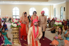 Ravishing indian bride making her entrance to wedding ceremony. Ravishing indian bride making her entrance to wedding ceremony.