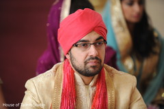 Indian groom at his wedding ceremony capture. Indian groom at his wedding ceremony capture.