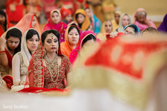 Unforgettable moment for Indian bride at her wedding ceremony. Unforgettable moment for Indian bride at her wedding ceremony.