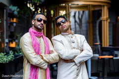 Indian groom with best man portrait. Indian groom with best man portrait.