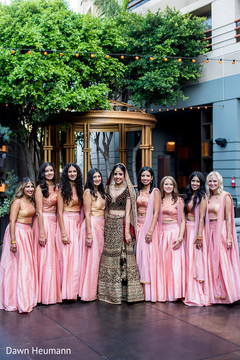 Outdoor themed indian bride with bridesmaids photo session. Outdoor themed indian bride with bridesmaids photo session.