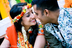 Indian bride and groom tender shot Indian bride and groom tender shot