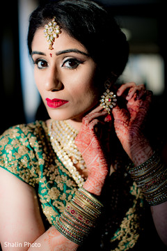 Charming maharani getting ready for her big day. Charming maharani getting ready for her big day.