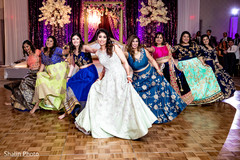 Upbeat Indian wedding dance performance scene. Upbeat Indian wedding dance performance scene.