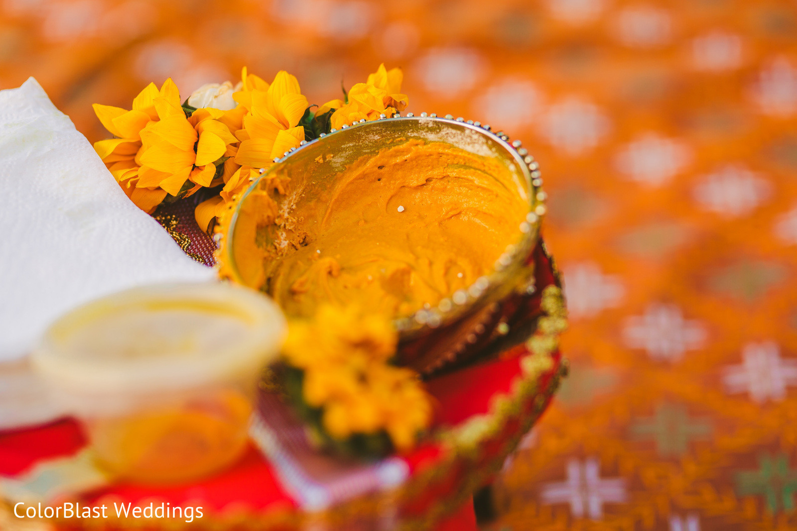Haldi turmeric paste closeup capture. Photo 185270