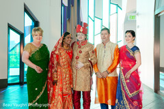 Dazzling indian groom's family portrait. Dazzling indian groom's family portrait.