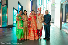 Elegant indian bridal family portrait. Elegant indian bridal family portrait.