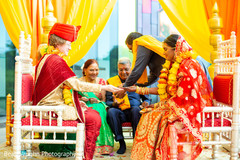 Sweet Indian couple at their wedding ceremony. Sweet Indian couple at their wedding ceremony.