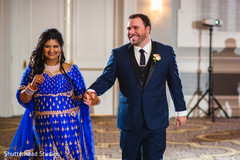 Indian couple making their entrance Indian couple making their entrance