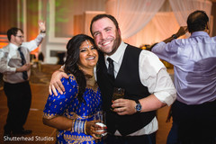 Indian couple enjoying their reception Indian couple enjoying their reception