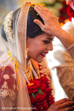 Indian bride's wedding ritual Indian bride's wedding ritual