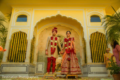 Elegant indian bride and groom's wedding outfit Elegant indian bride and groom's wedding outfit