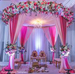 Marvelous Indian wedding ceremony mandap decoration. Marvelous Indian wedding ceremony mandap decoration.