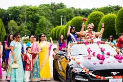 Joyful indian groom during baraat Joyful indian groom during baraat