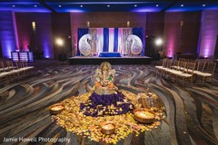 Stunning Indian pre-wedding celebration mandap decoration. Stunning Indian pre-wedding celebration mandap decoration.