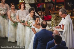 Special moment of bride saying I do capture.