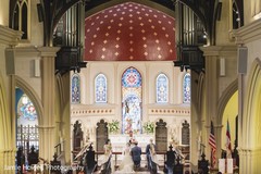 Marvelous capture of Indian bride and groom at wedding ceremony.