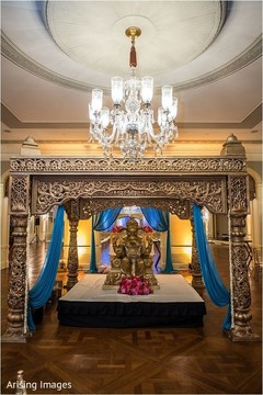 Stunning Indian ceremony Ganesha Puja altar. Stunning Indian ceremony Ganesha Puja altar.