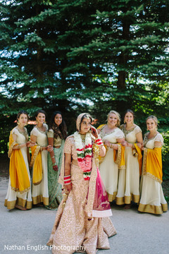 Outdoor themed indian bride with bridesmaids photo session Outdoor themed indian bride with bridesmaids photo session