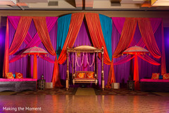 Stunning Indian pre-wedding celebration mandap decoration. Stunning Indian pre-wedding celebration mandap decoration.