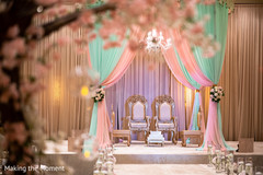 Marvelous Indian wedding ceremony mandap decoration. Marvelous Indian wedding ceremony mandap decoration.