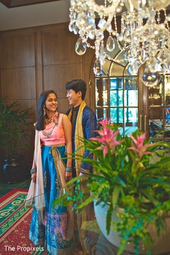 The couple prior to the sangeet The couple prior to the sangeet