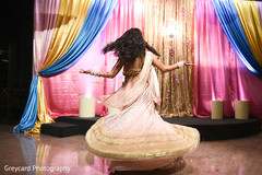 Wonderful Indian bride on a sangeet performance dance. Wonderful Indian bride on a sangeet performance dance.