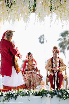 Lovely indian couple during their wedding ceremony Lovely indian couple during their wedding ceremony