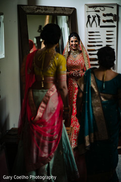 Enchanting Indian bridal ready with hair, makeup and jewelry on. Enchanting Indian bridal ready with hair, makeup and jewelry on.