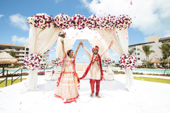 Magical mandap decoration with bride and groom's capture. Magical mandap decoration with bride and groom's capture.
