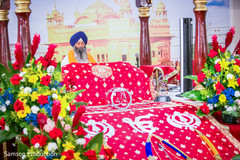 Dreamy capture of the floral arrangements under the Mandap Dreamy capture of the floral arrangements under the Mandap