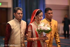 Indian brides entrance to wedding ceremony unforgettable moment. Indian brides entrance to wedding ceremony unforgettable moment.